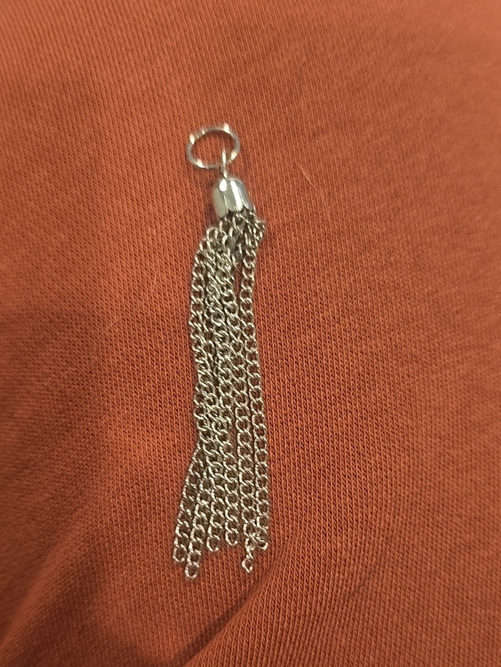 ❤️10/$13 Silver Tone Tassel Chain Pendant - Women Accessories